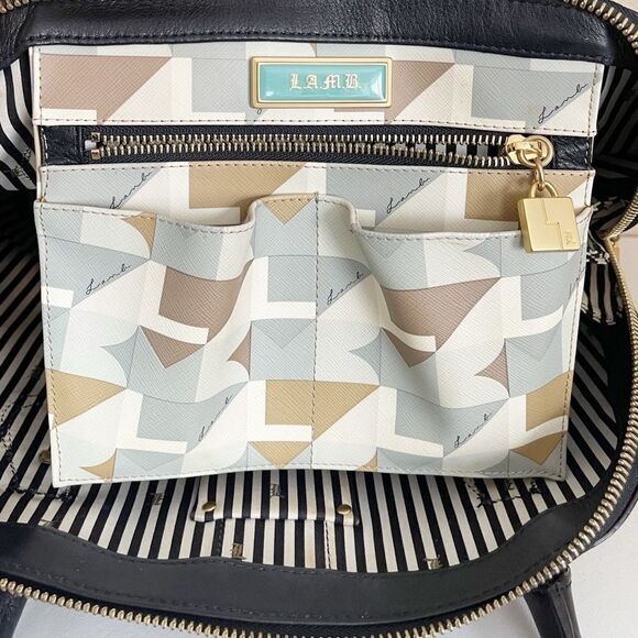 L.A.M.B. by Gwen Stefani Y2K Marsala Cambridge bowling bag style handbag - Picture 13 of 16